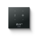 Công tắc 12 kịch bản cảm ứng màu đen Touch Pure Flex Air Anthracite LOXONE (100510)