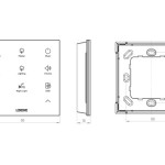 Công tắc 12 kịch bản cảm ứng màu trắng có dây Touch Pure Flex Tree White LOXONE (100507)